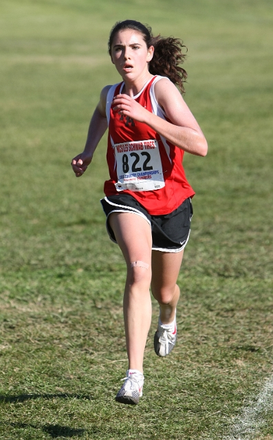 NCS XC D5 Girls-138.JPG - 2009 North Coast Section Cross Country Championships, Hayward High School, Hayward, California